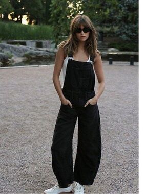 We The Free Women's good luck barrel Denim Overalls -Jeans